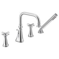  Colinet Deck Mount With Handshower Tub Faucet - Chrome