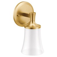  Flara 1 Bulb Wall Sconce - Brushed Gold