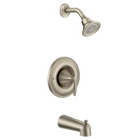  Eva One Handle Tub & Shower Faucet - Brushed Nickel