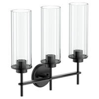  Greenfield 3 Bulb Bathroom Lighting - Matte Black