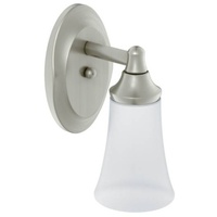  Eva 1 Bulb Wall Sconce - Brushed Nickel