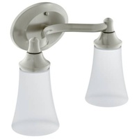  Eva 2 Bulb Bathroom Lighting - Brushed Nickel