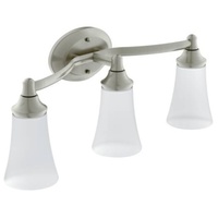  Eva 3 Bulb Bathroom Lighting - Brushed Nickel