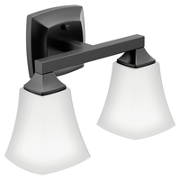  Voss 2 Bulb Bathroom Lighting - Matte Black