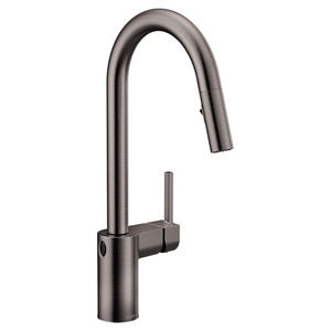 M7565EWBLS Align Pull-Out Spray Kitchen Faucet - Black Stainless Steel