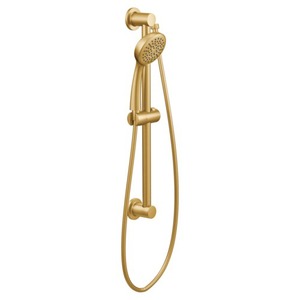 M3868EPBG Hand Held Shower - Slide Bar Mount Shower Accessory - Brushed Gold M3868EPBG Hand Held Shower - Slide Bar Mount Shower Accessory - Brushed Gold