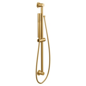 M3887EPBG Level Hand Held Shower - Slide Bar Mount Shower Accessory - Brushed Gold M3887EPBG Level Hand Held Shower - Slide Bar Mount Shower Accessory - Brushed Gold