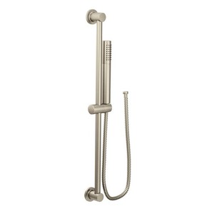 M3887EPBN Level Hand Held Shower - Slide Bar Mount Shower Accessory - Brushed Nickel M3887EPBN Level Hand Held Shower - Slide Bar Mount Shower Accessory - Brushed Nickel