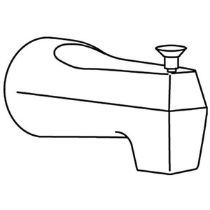 M3929BC Tub Spout Shower Accessory - Brushed Chrome