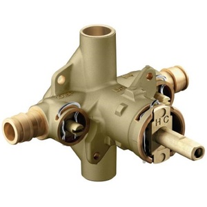 M62385 Posi-Temp Tub & Shower Valve Rough In Valve - Rough Brass