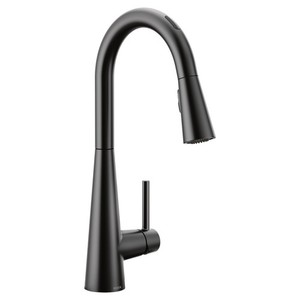 M7864EVBL Sleek Pull-Out Spray Kitchen Faucet - Matte Black M7864EVBL Sleek Pull-Out Spray Kitchen Faucet - Matte Black
