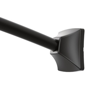 MCSR2164BL Shower Rod Shower Curtain Rod - Matte Black
