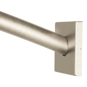 MCSR2167BN Triva Shower Curtain Rod Shower Curtain Rod - Brushed Nickel