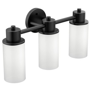 MDN0763BL Iso 3 Bulb Bathroom Lighting - Matte Black