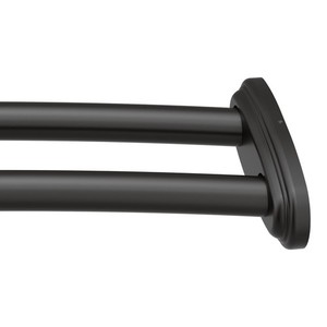MDN2141BL Adjustable Shower Curtain Rod Shower Curtain Rod - Matte Black