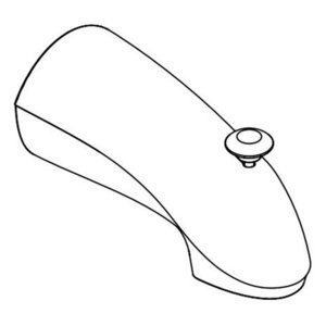 M133025BN Tub Spout Shower Accessory - Brushed Nickel