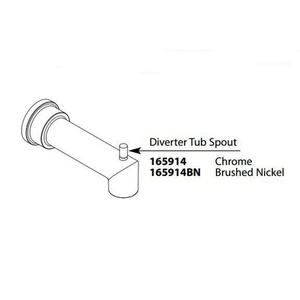 M165914BN Arris Tub Spout Shower Accessory - Brushed Nickel M165914BN Arris Tub Spout Shower Accessory - Brushed Nickel