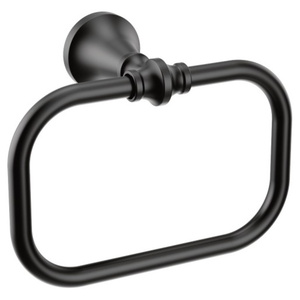 Moen matte black towel ring sale