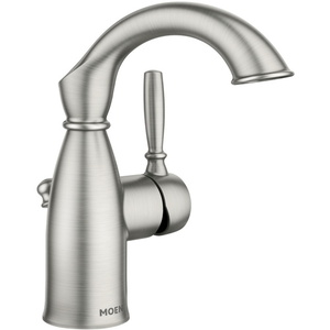 M84144SRN Sarona Single Hole Bathroom Faucet - Spot Resist Brushed Nickel