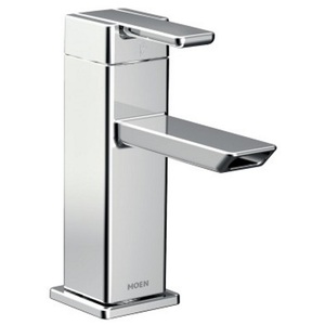 MS6701 90 Degree Single Hole Bathroom Faucet - Chrome