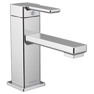 MS6710 90 Degree Single Hole Bathroom Faucet - Chrome