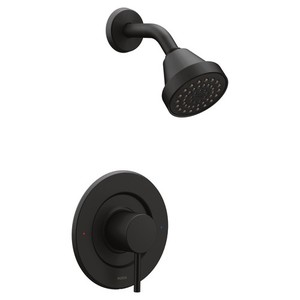 MT2192BL/M2520 Align Single Handle Shower Faucet - Matte Black