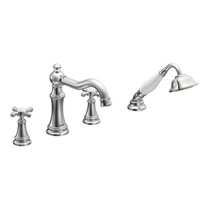 MTS21102/M9792 Weymouth Deck Mount With Handshower Tub Faucet - Chrome MTS21102/M9792 Weymouth Deck Mount With Handshower Tub Faucet - Chrome