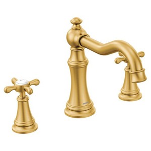 MTS22101BG/M4796 Weymouth Deck Mount Tub Faucet - Brushed Gold