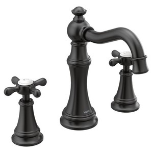 MTS42114BL/M9000 Weymouth 8'' Widespread Bathroom Faucet - Matte Black