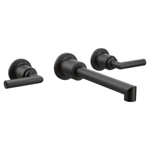 MTS43003BL/M9700 Arris Wall Mount Bathroom Faucet Bathroom Faucet - Matte Black