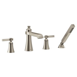 MTS928BN/M9792 Flara Deck Mount With Handshower Tub Faucet - Brushed Nickel