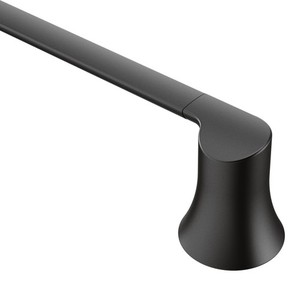 CYB0224BL Doux Towel Bar Bathroom Accessory - Matte Black