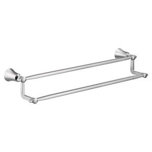 MYB0322CH Flara Towel Bar Bathroom Accessory - Chrome