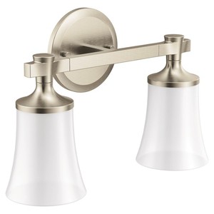 MYB0362BN Flara 2 Bulb Bathroom Lighting - Brushed Nickel