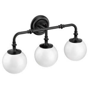 MYB0563BL Colinet 3 Bulb Bathroom Lighting - Matte Black