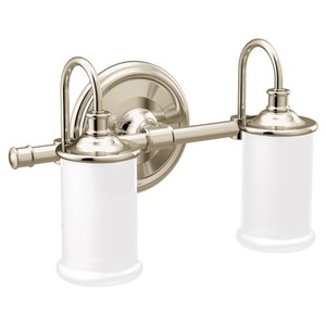 MYB6462NL Belfield 2 Bulb Bathroom Lighting - Polished Nickel