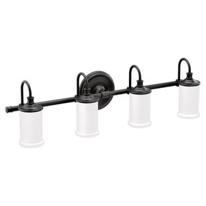 MYB6464BL Belfield 4 or More Bulb Bathroom Lighting - Matte Black