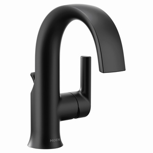 MS6910BL Doux Single Hole Bathroom Faucet - Matte Black