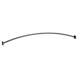 MCSR2169BL Triva Adjustable Shower Curtain Rod Shower Curtain Rod - Matte Black
