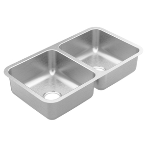 MGS20264 Stainless Steel Undermount - Double Bowl Kitchen Sink - Stainless Steel