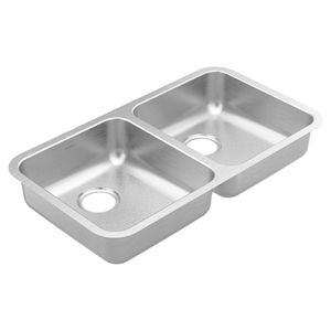 MGS20265B 2000 Series Stainless Steel Undermount - Double Bowl Kitchen Sink - Stainless