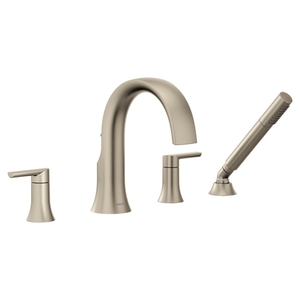 MTS984BN/M9792 Doux Deck Mount With Handshower Tub Faucet - Brushed Nickel