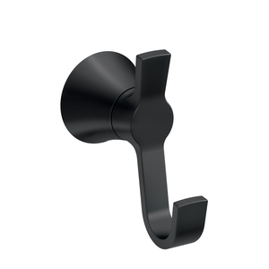 MY0703BL Mikah Robe Hook Bathroom Accessory - Matte Black