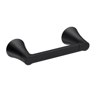 MY0708BL Mikah Paper Holder Bathroom Accessory - Matte Black