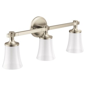 MYB0363BN Flara 3 Bulb Bathroom Lighting - Brushed Nickel