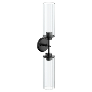 MYB1762BL Greenfield 2 Bulb Bathroom Lighting - Matte Black