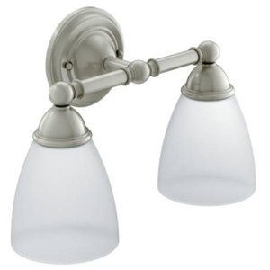 MYB2262BN Brantford 2 Bulb Bathroom Lighting - Brushed Nickel