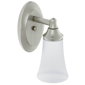 MYB2861BN Eva 1 Bulb Wall Sconce - Brushed Nickel