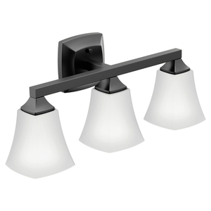 MYB5163BL Voss 3 Bulb Bathroom Lighting - Matte Black