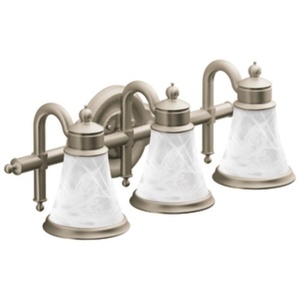 MYB9863BN Waterhill 3 Bulb Bathroom Lighting - Brushed Nickel